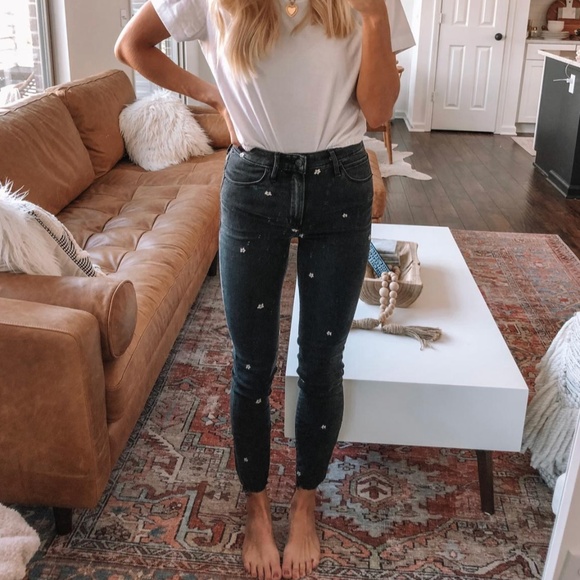 abercrombie and fitch embroidered jeans 